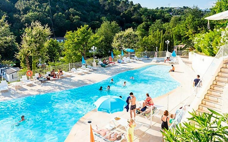 Piscine chauffée Mobilhome Camping Green Park Cagnes-sur-Mer
