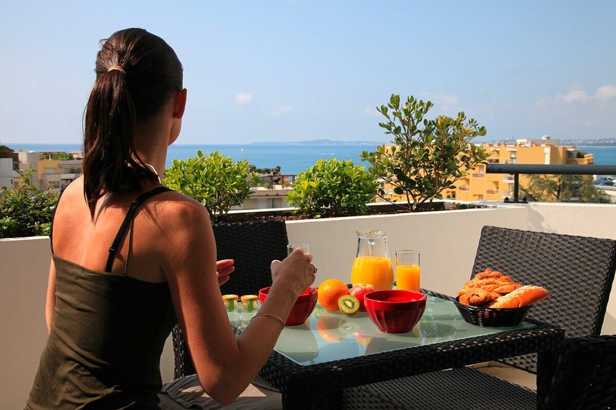 Balcon vue mer résidence Némea Le Lido - Cagnes-sur-Mer