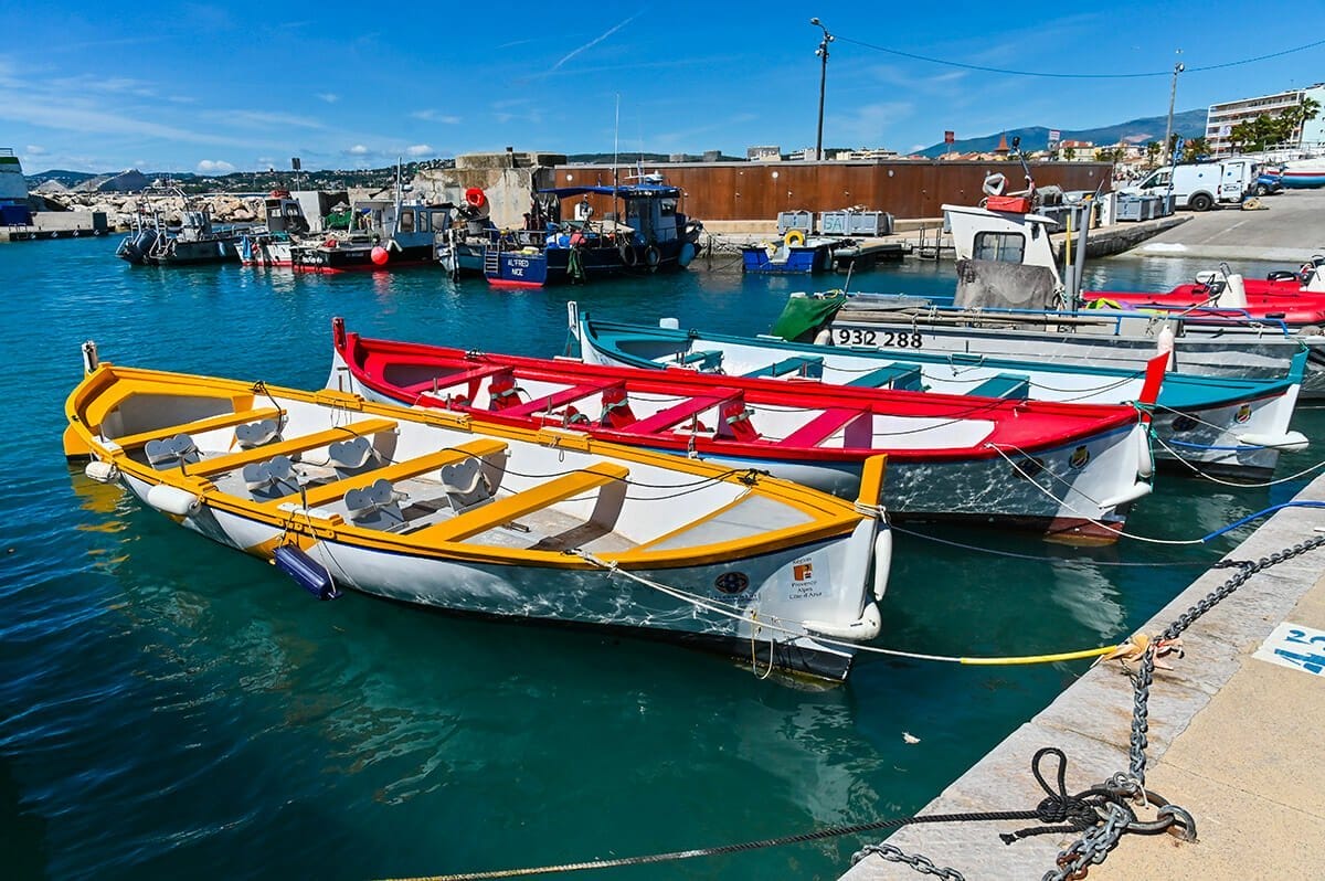 Les pointus - Bâteaux de pêche dans le port de Cagnes-sur-Mer
